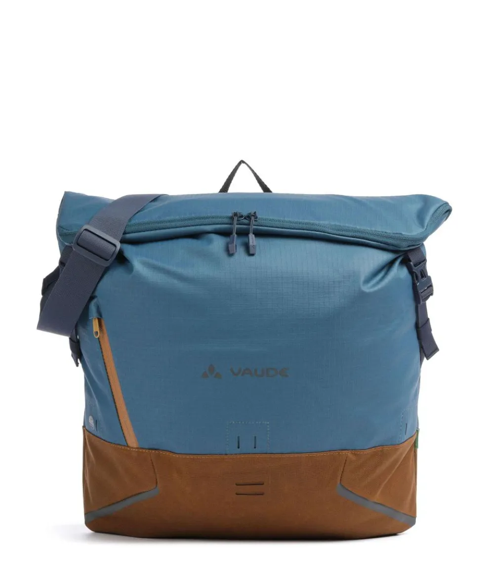 CityMe Bike ll QMR 2.0 Luggage bag 13″ recycled polyamide blue/brown