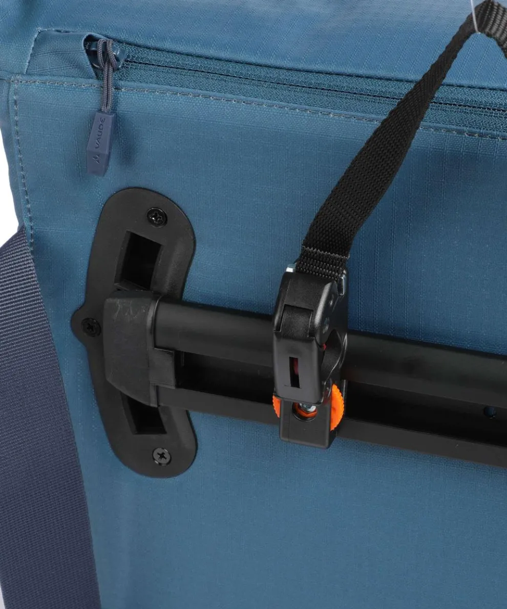 CityMe Bike ll QMR 2.0 Luggage bag 13″ recycled polyamide blue/brown