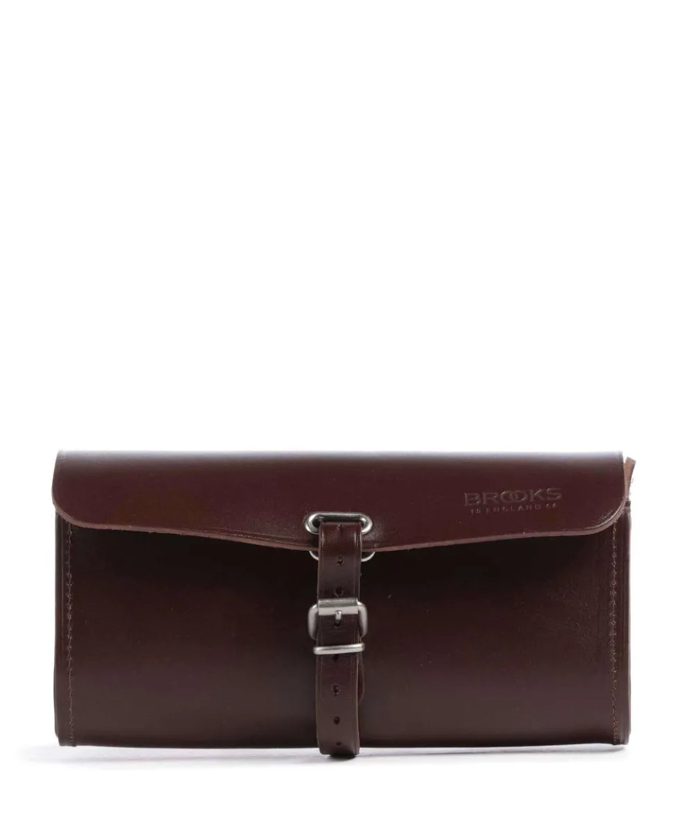 Challenge Large Saddle bag smooth leather dark brown