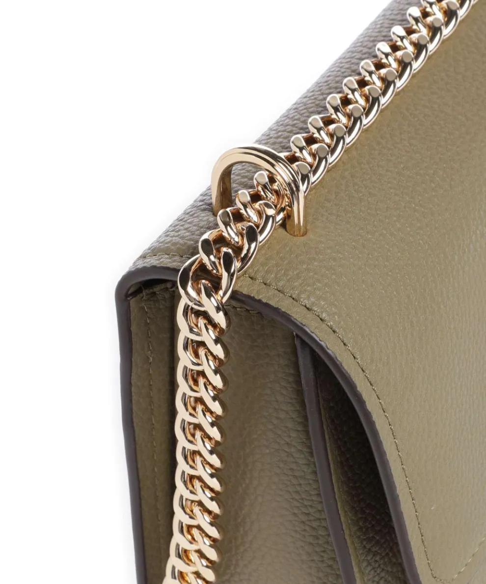 Claire Large Shoulder bag grained cow leather khaki