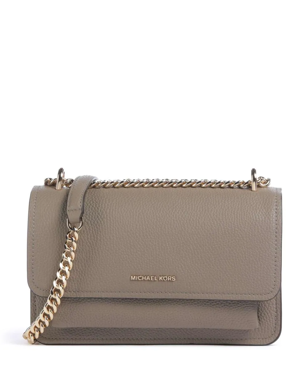 Claire Large Shoulder bag grained cow leather taupe