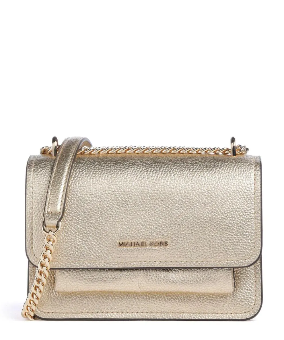 Claire Shoulder bag grained leather gold