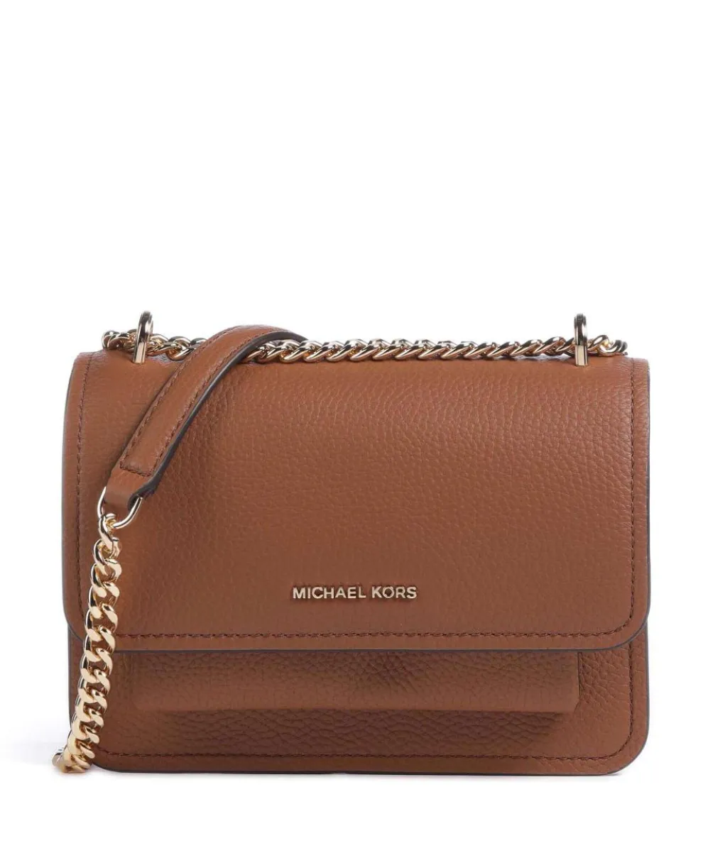 Claire Small Shoulder bag grained cow leather brown