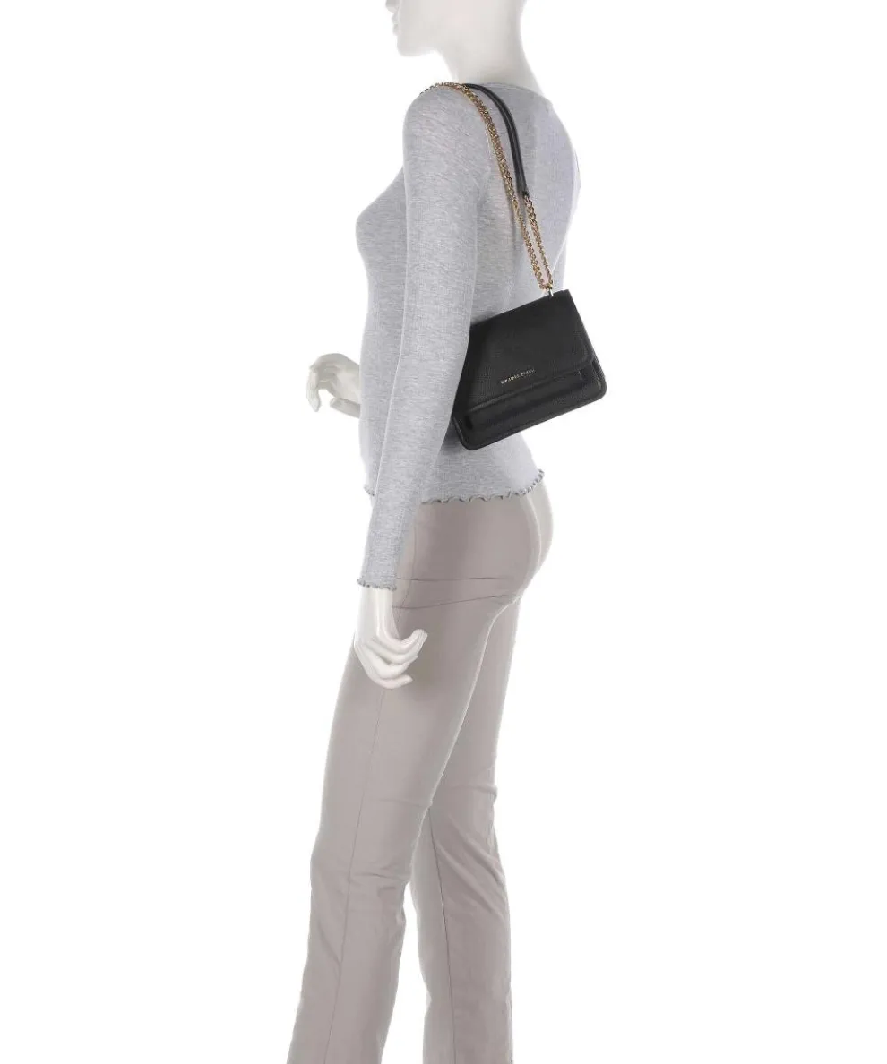 Claire Small Shoulder bag grained cow leather black