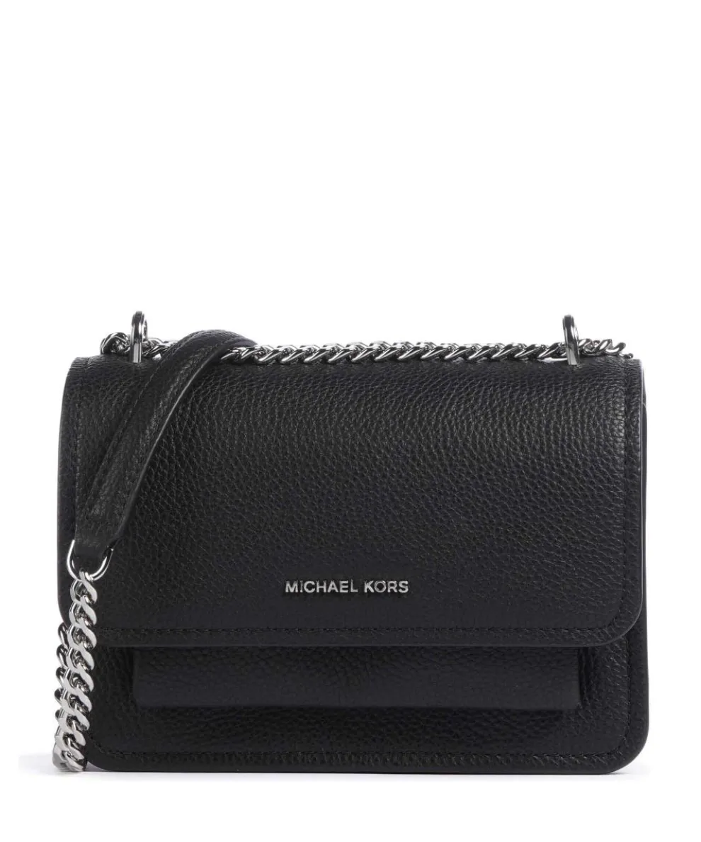 Claire Small Shoulder bag grained cow leather black