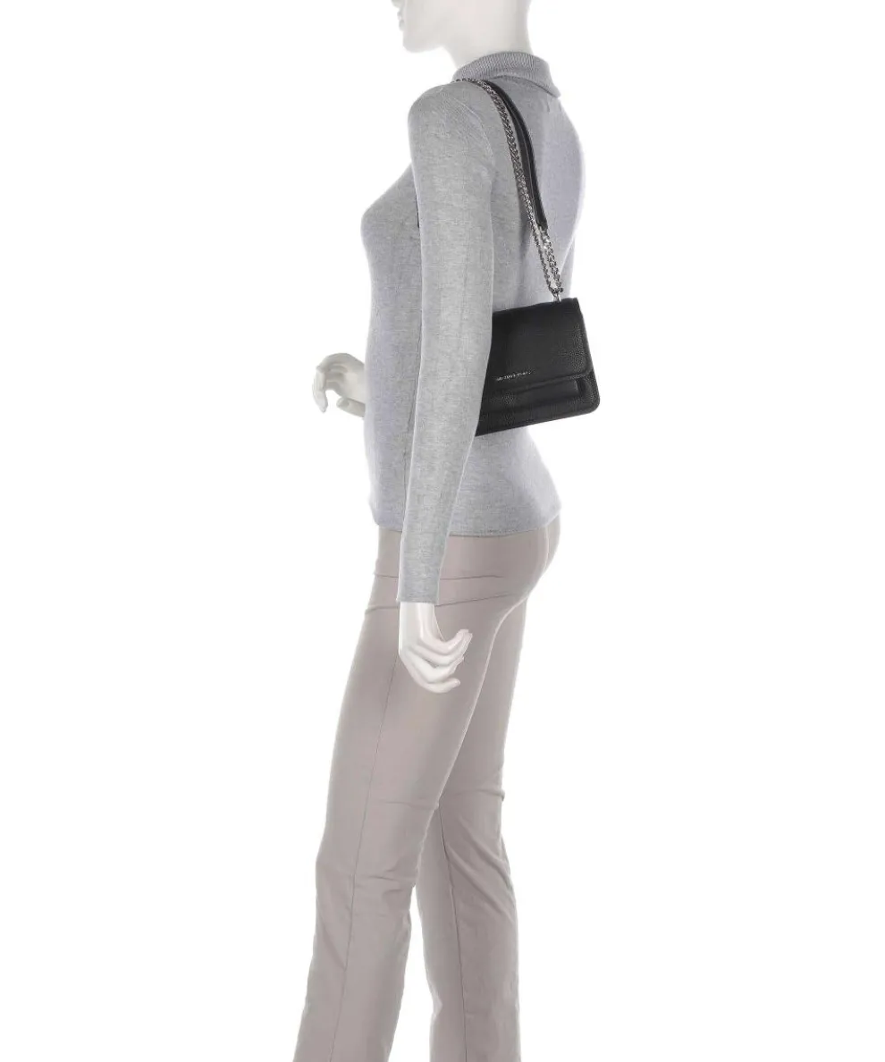 Claire Small Shoulder bag grained cow leather black