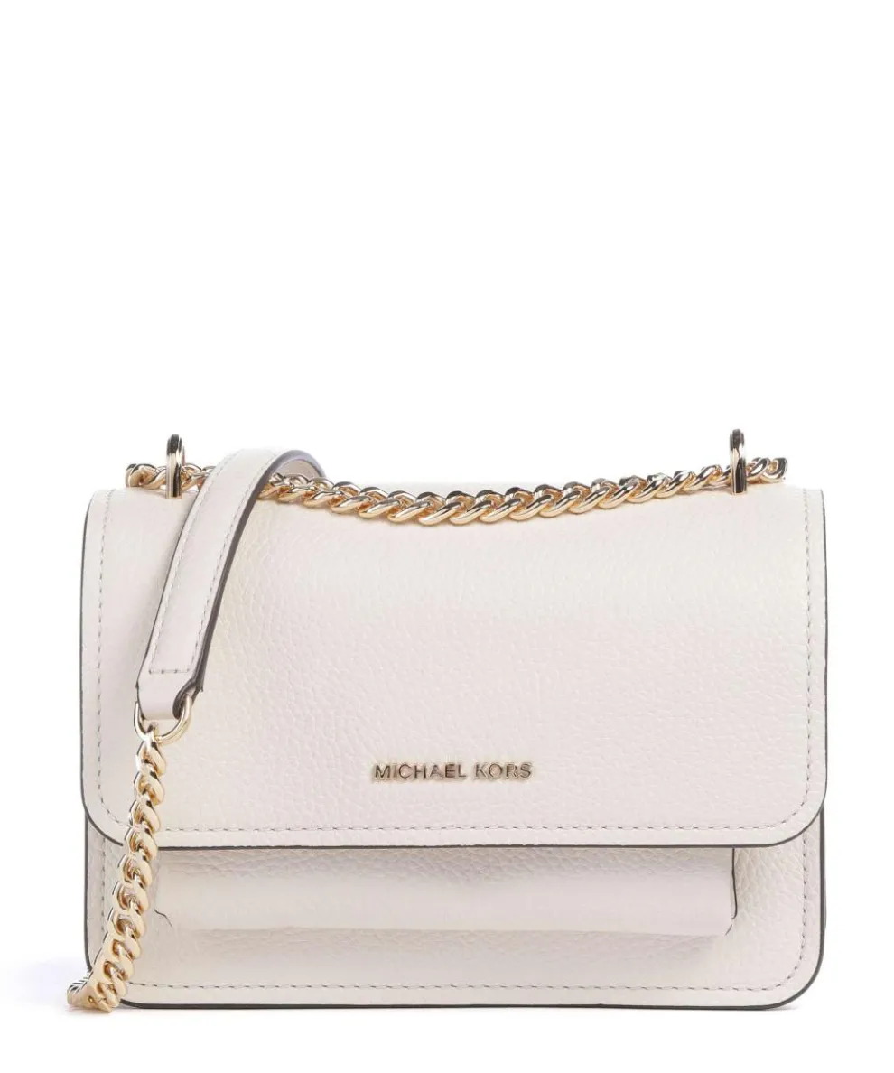 Claire Small Shoulder bag grained cow leather cream
