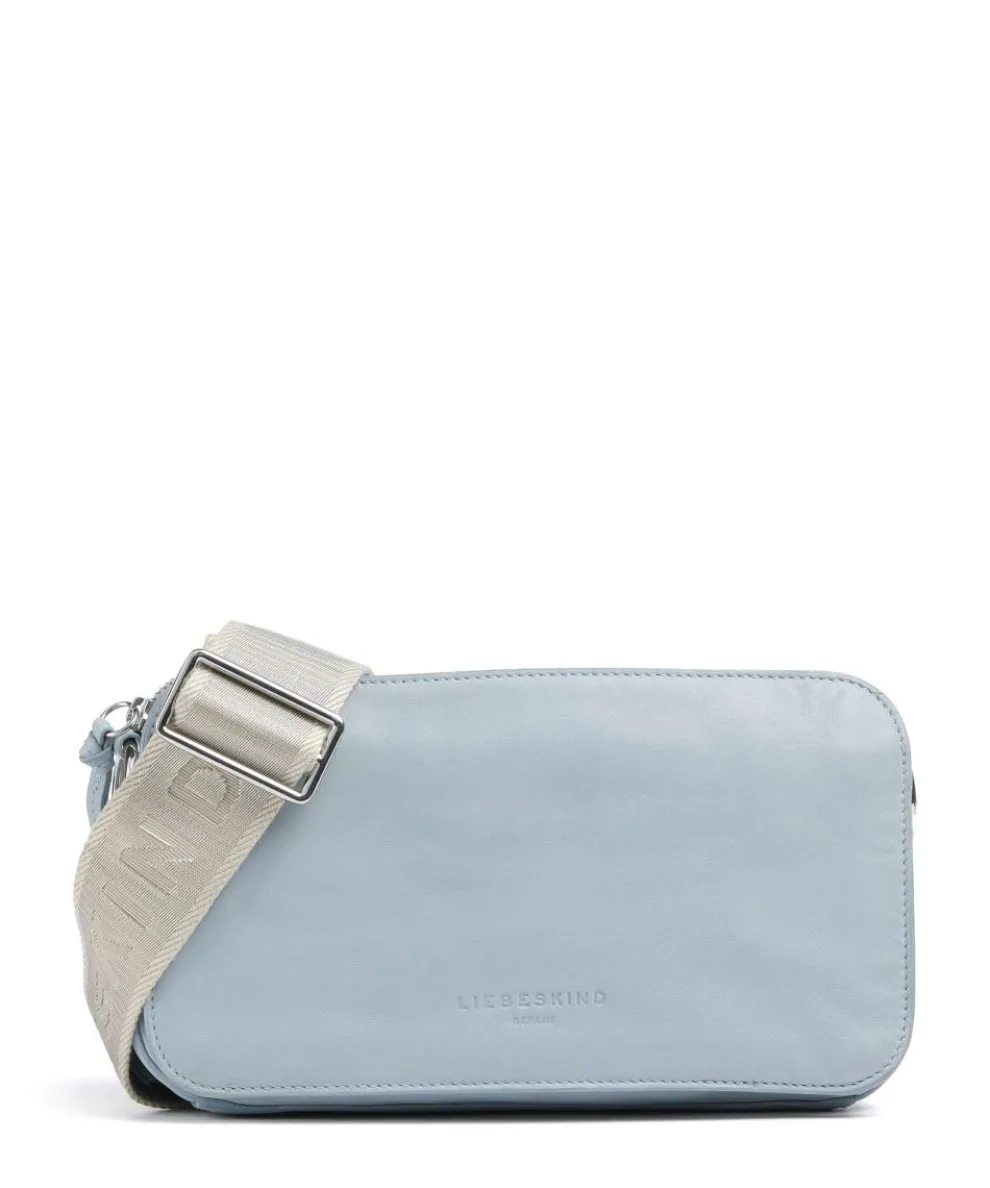 Clarice Sheep Natural M Crossbody bag sheepskin leather light blue