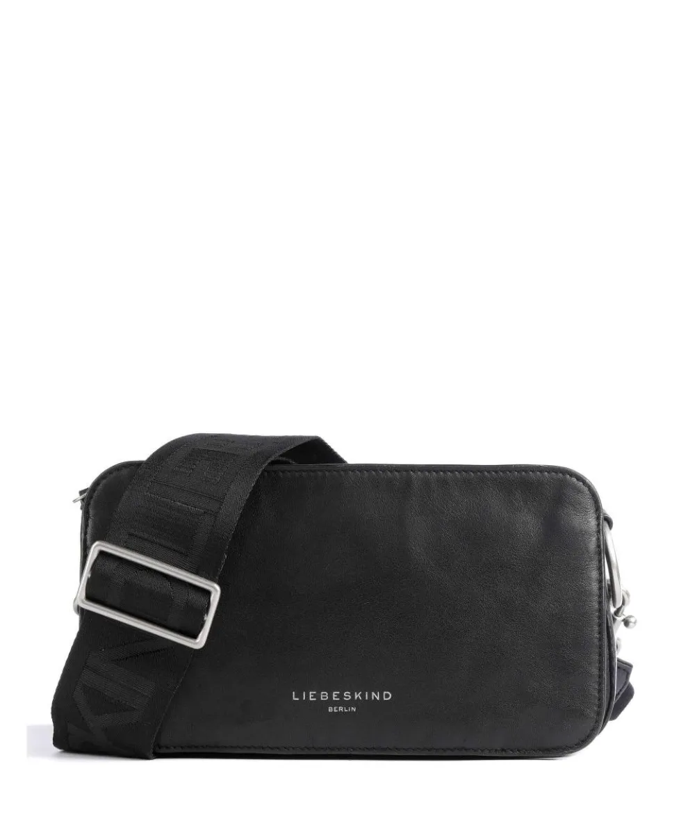 Clarice Sheep Natural Crossbody bag sheepskin leather black