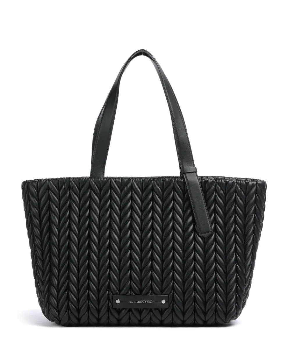 K/Pillow Tote bag imitation leather black