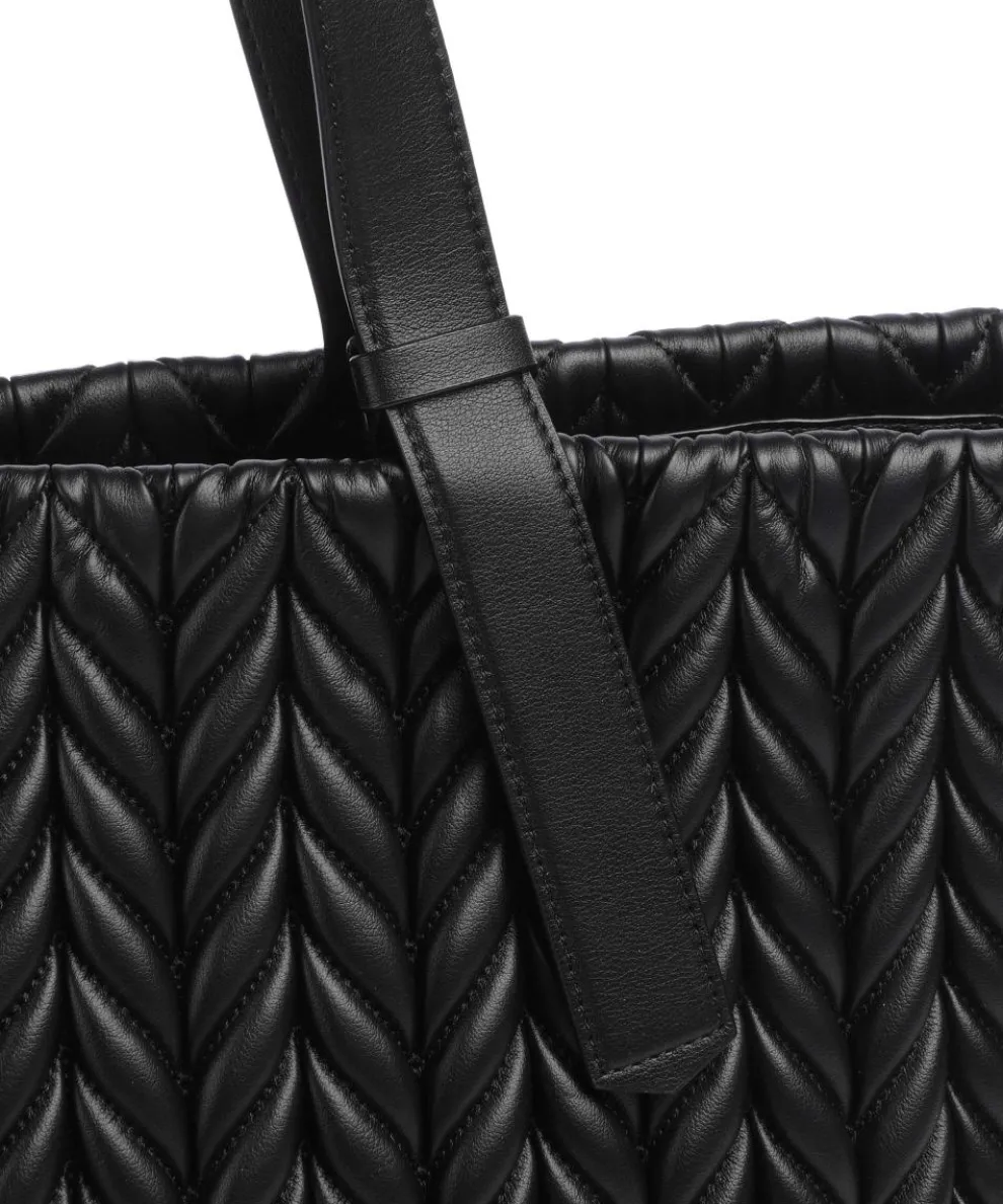 K/Pillow Tote bag imitation leather black