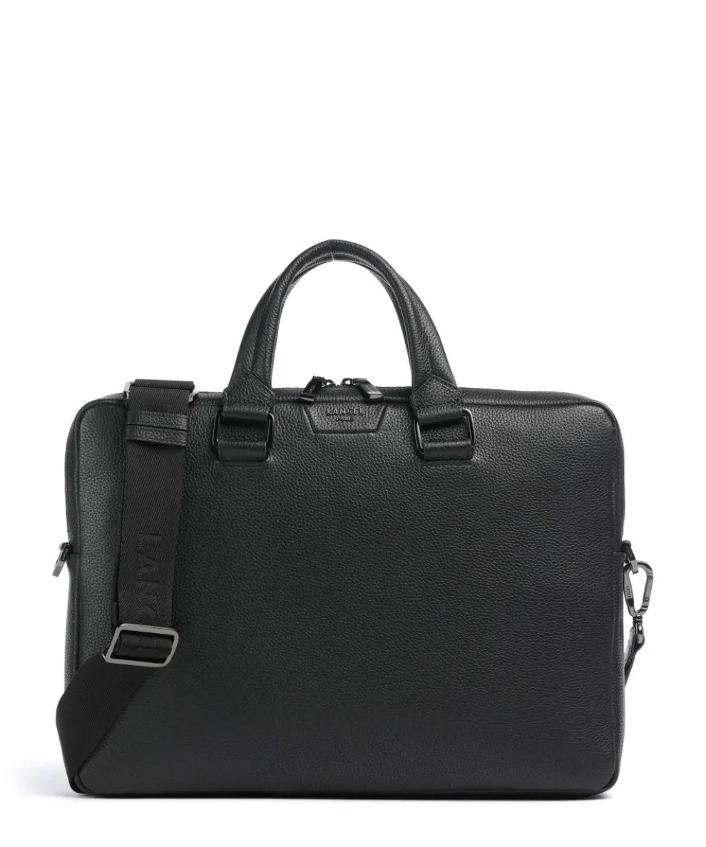 Côme Briefcase 14″ grained cow leather black