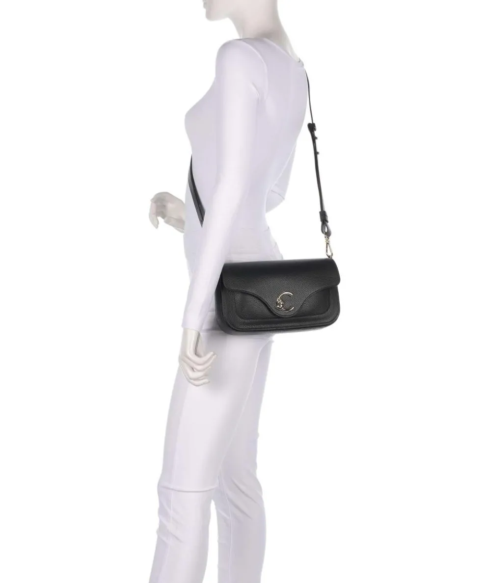 C-Me Crossbody bag grained cow leather black