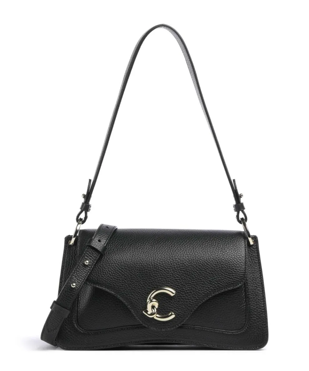 C-Me Shoulder bag grained leather black