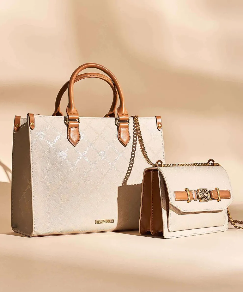 BRENNY Shoulder bag imitation leather ivory