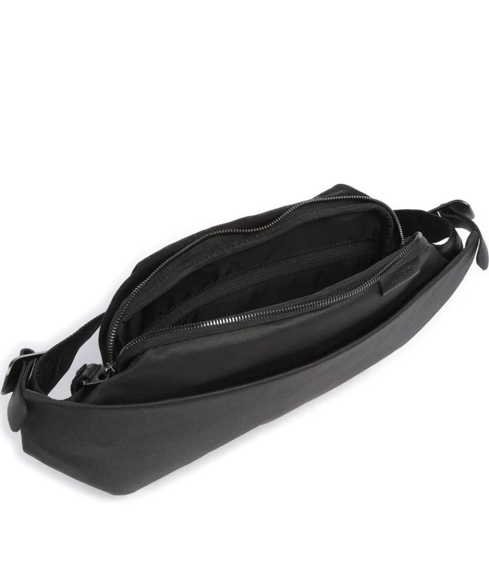 Coated Canvas Isarau Fanny pack cotton black