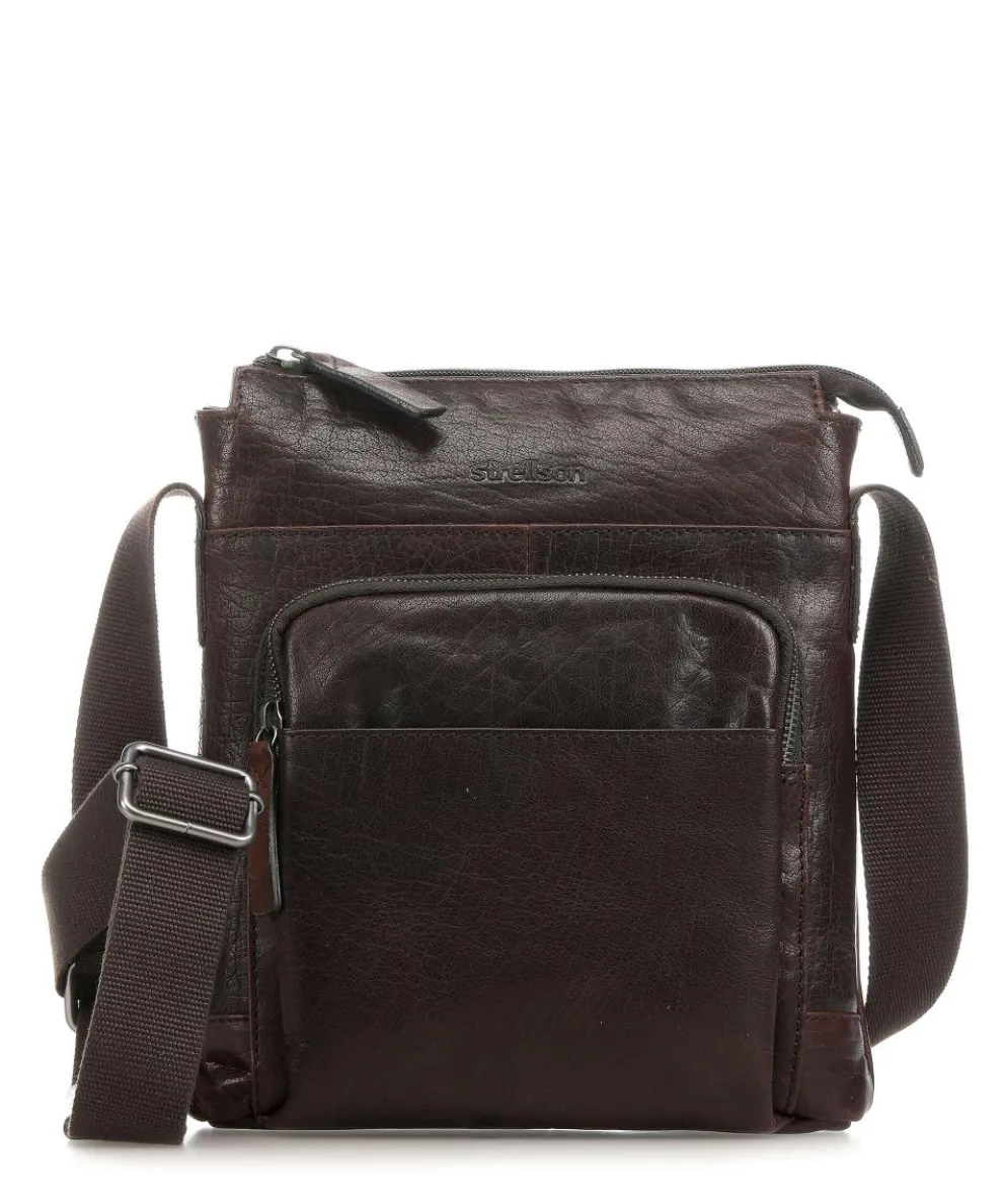 Coleman 2.0 Crossbody bag fine grain cow leather dark brown