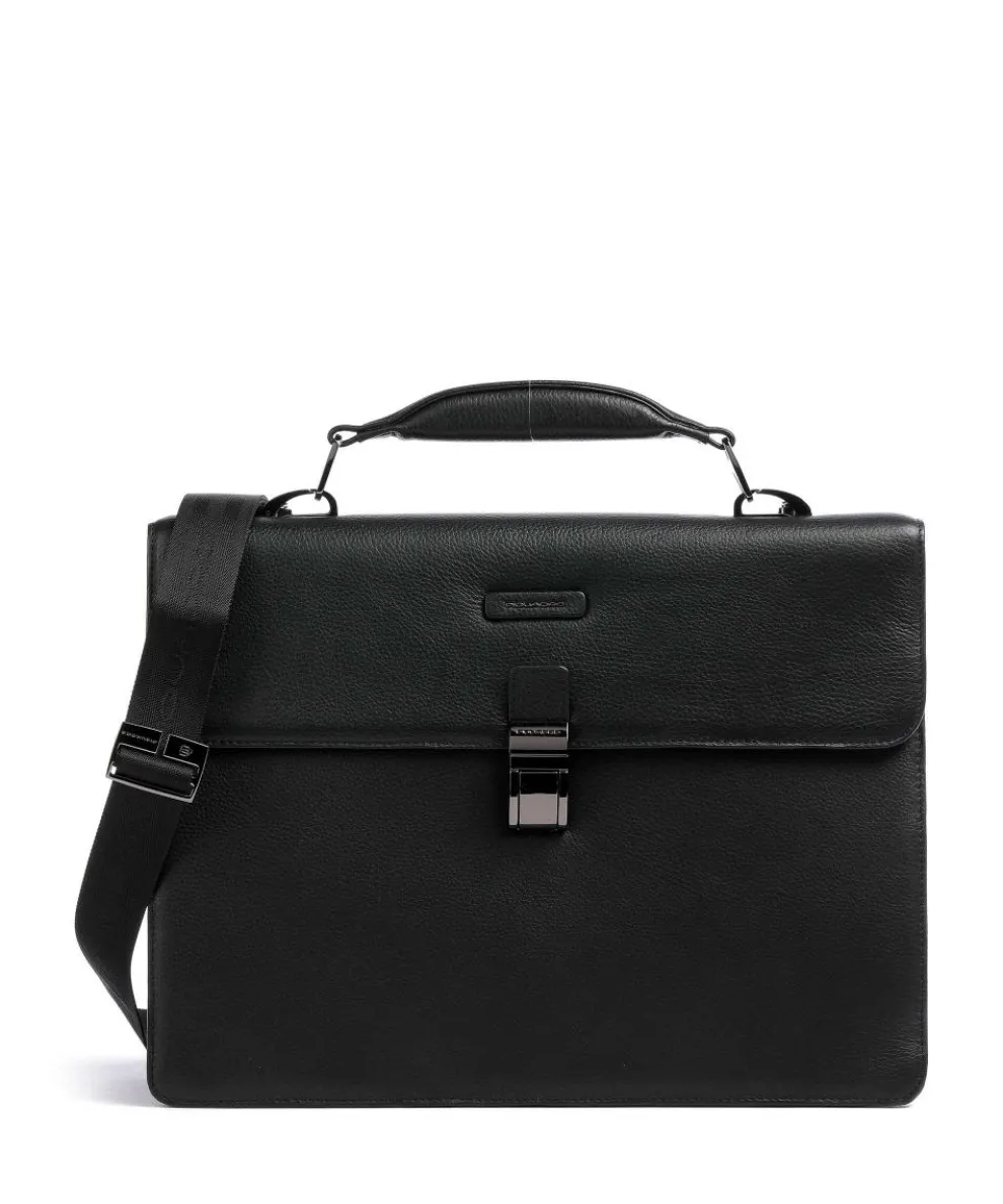 Collezione Modus Restyling Briefcase 15″ grained cow leather black