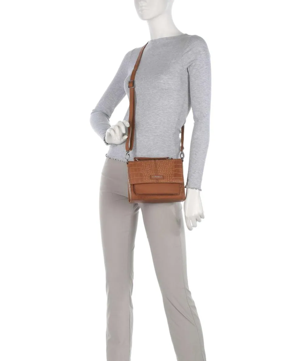 Cool Colbie Crossbody bag embossed leather cognac