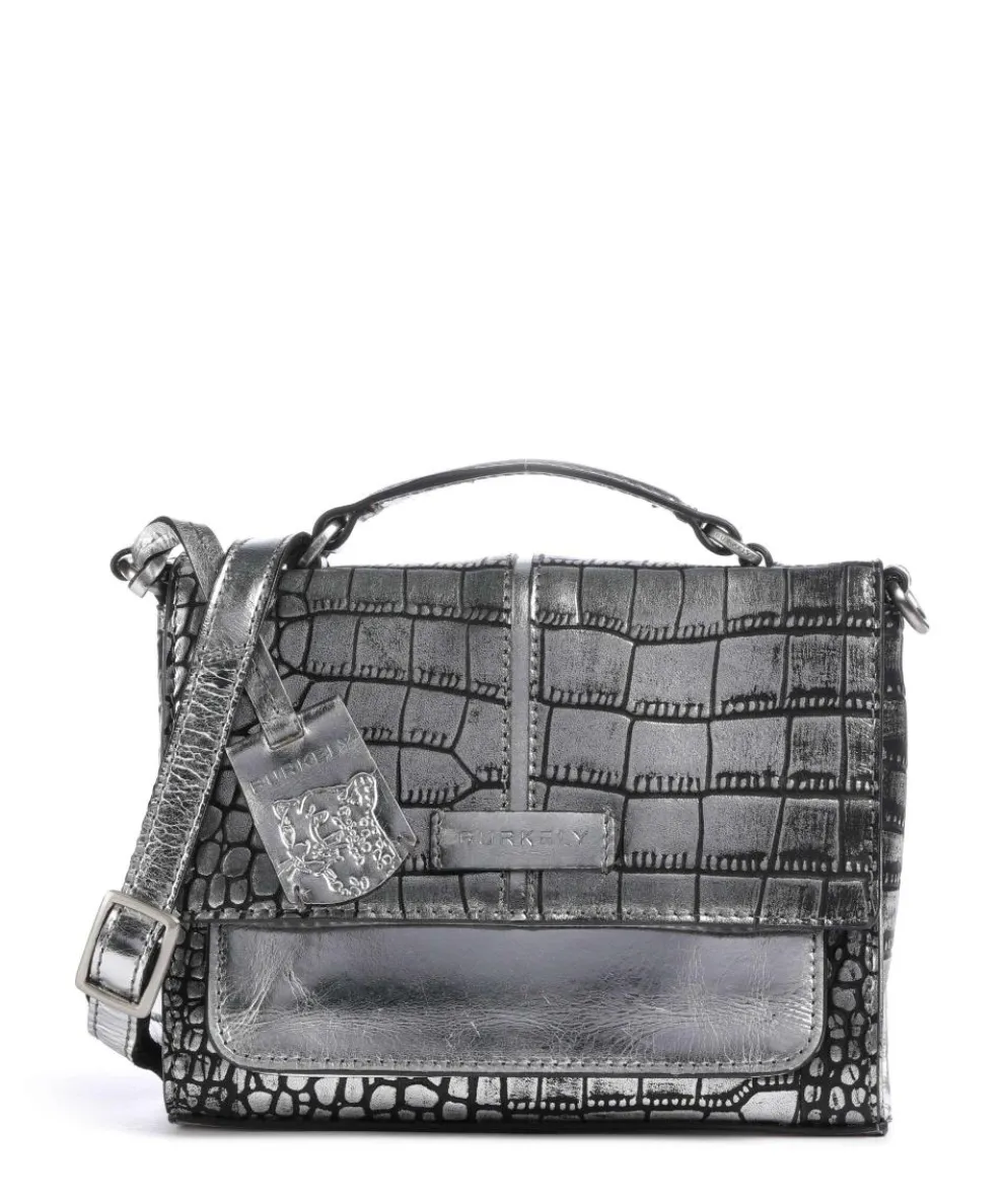 Cool Colbie Crossbody bag embossed leather silver