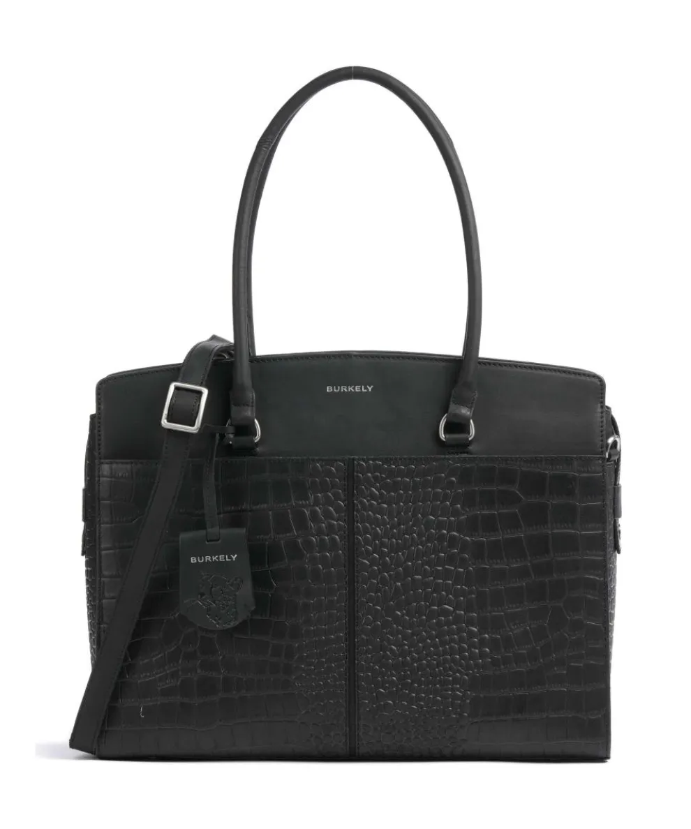 Cool Colbie Tote bag 15″ embossed leather black
