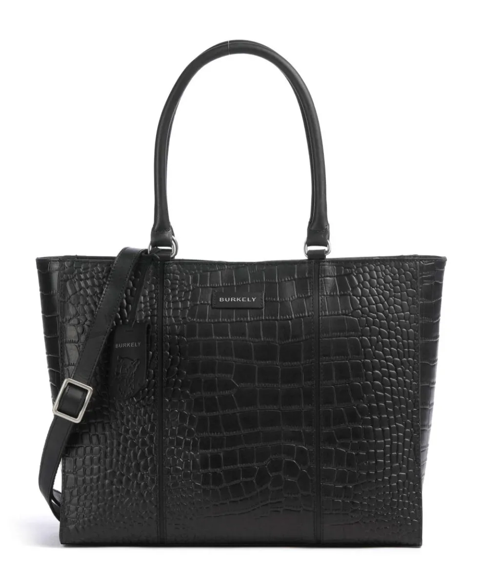 Cool Colbie Tote bag 14″ embossed leather black