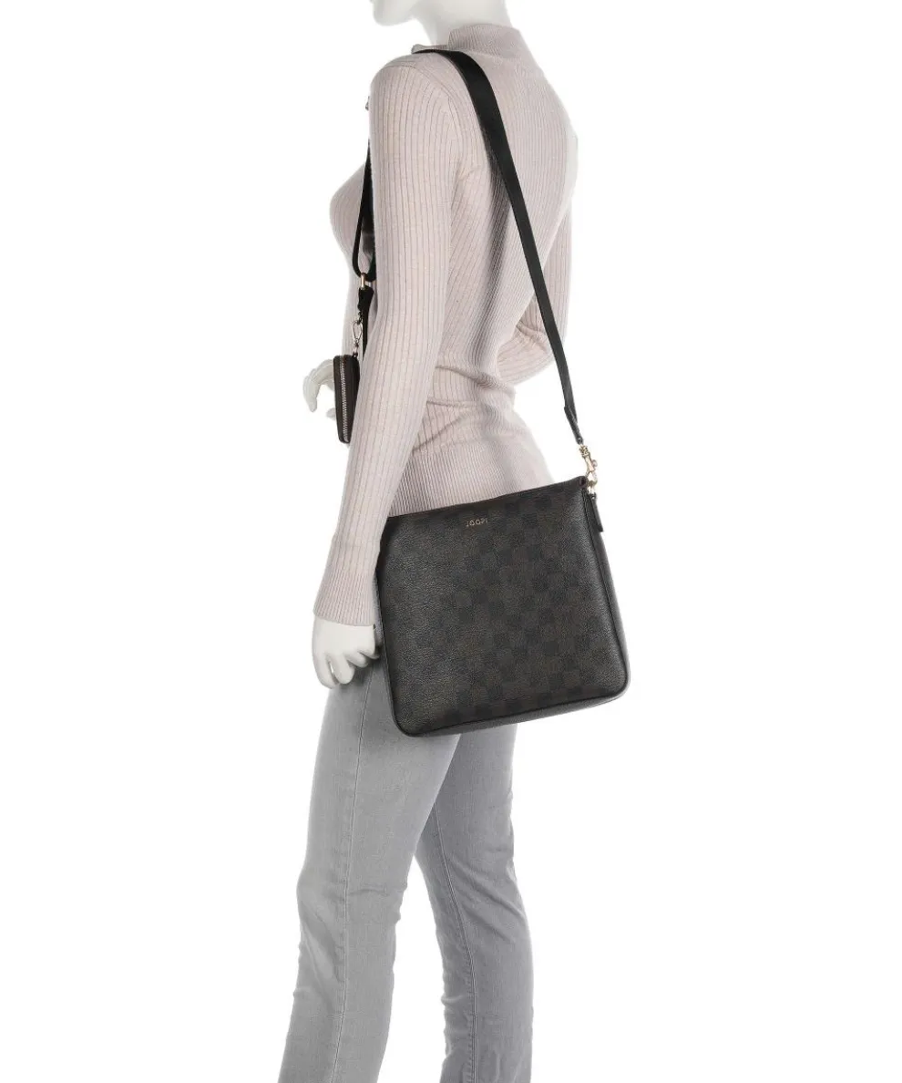 Cortina Piazza Jasmina Crossbody bag imitation leather dark brown