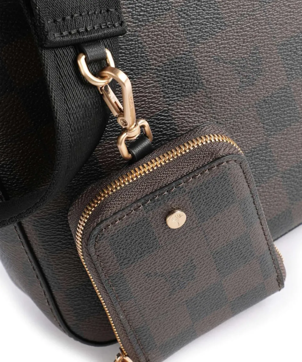 Cortina Piazza Jasmina Crossbody bag imitation leather dark brown