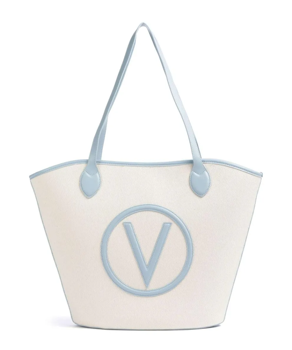 Covent Tote bag canvas beige/blue