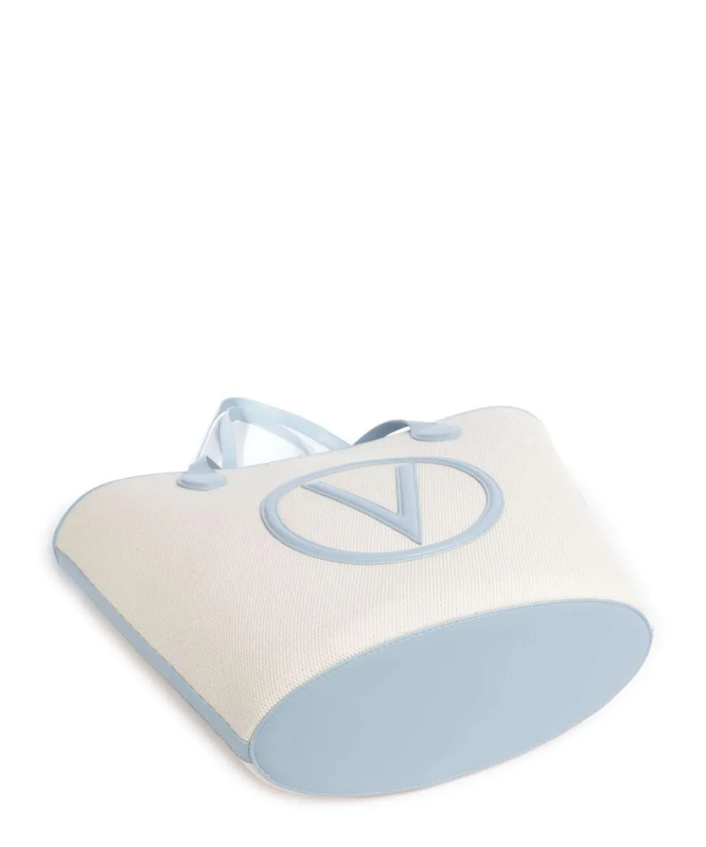 Covent Tote bag canvas beige/blue