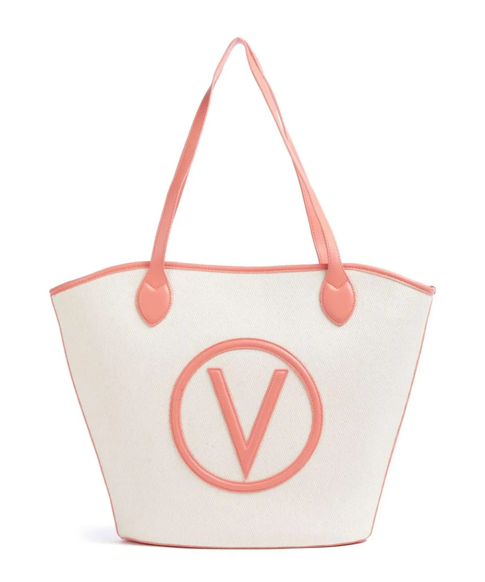 Covent Tote bag canvas beige/red