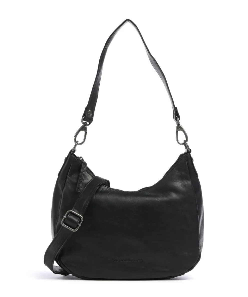 Cow Wax Pull Up Alexandria Shoulder bag pull-up cow leather black