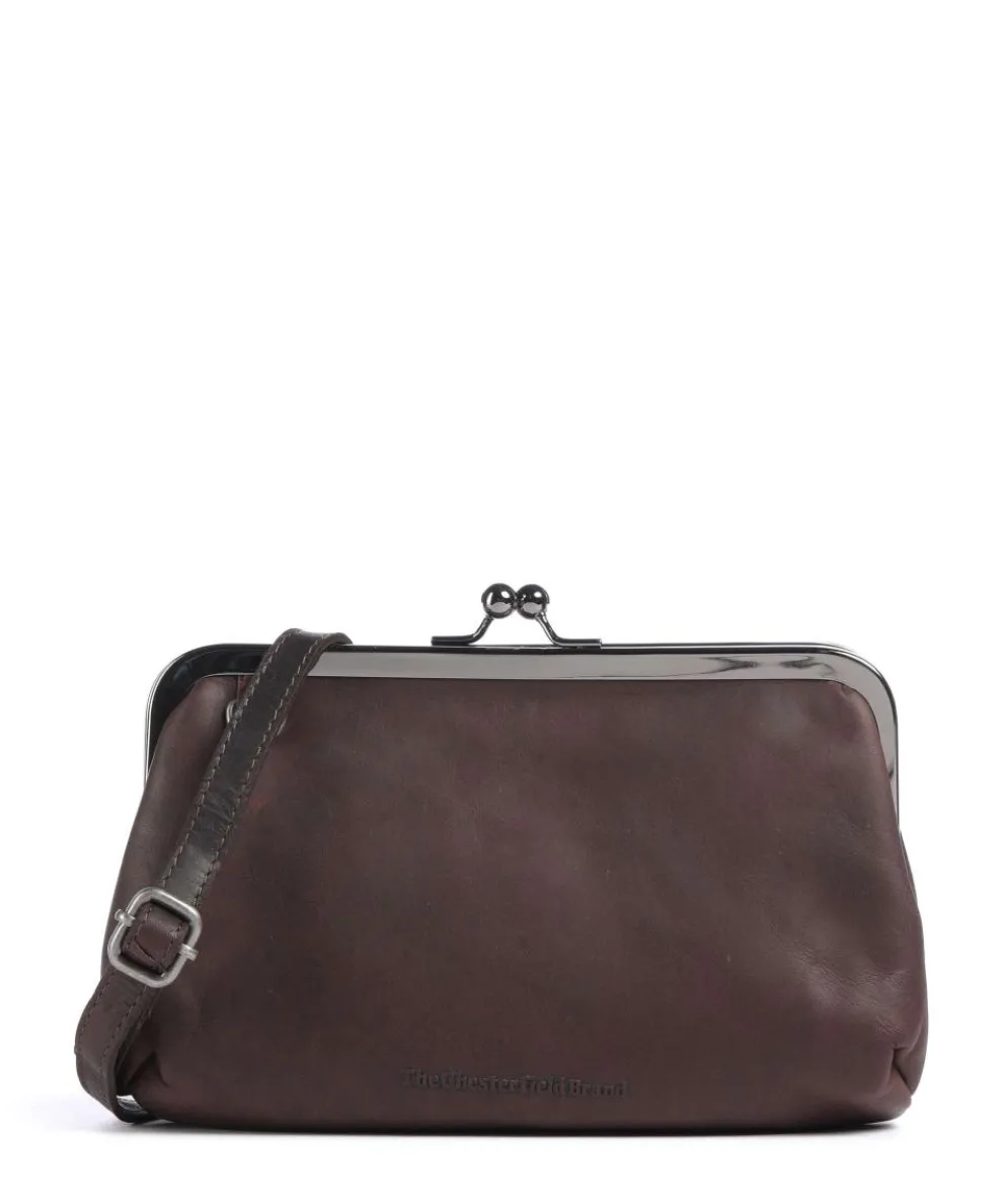 Cow Wax Pull Up Andrade Shoulder bag pull-up cow leather dark brown