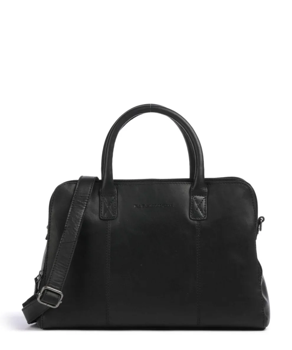 Cow Wax Pull Up Layton Handbag cow leather black