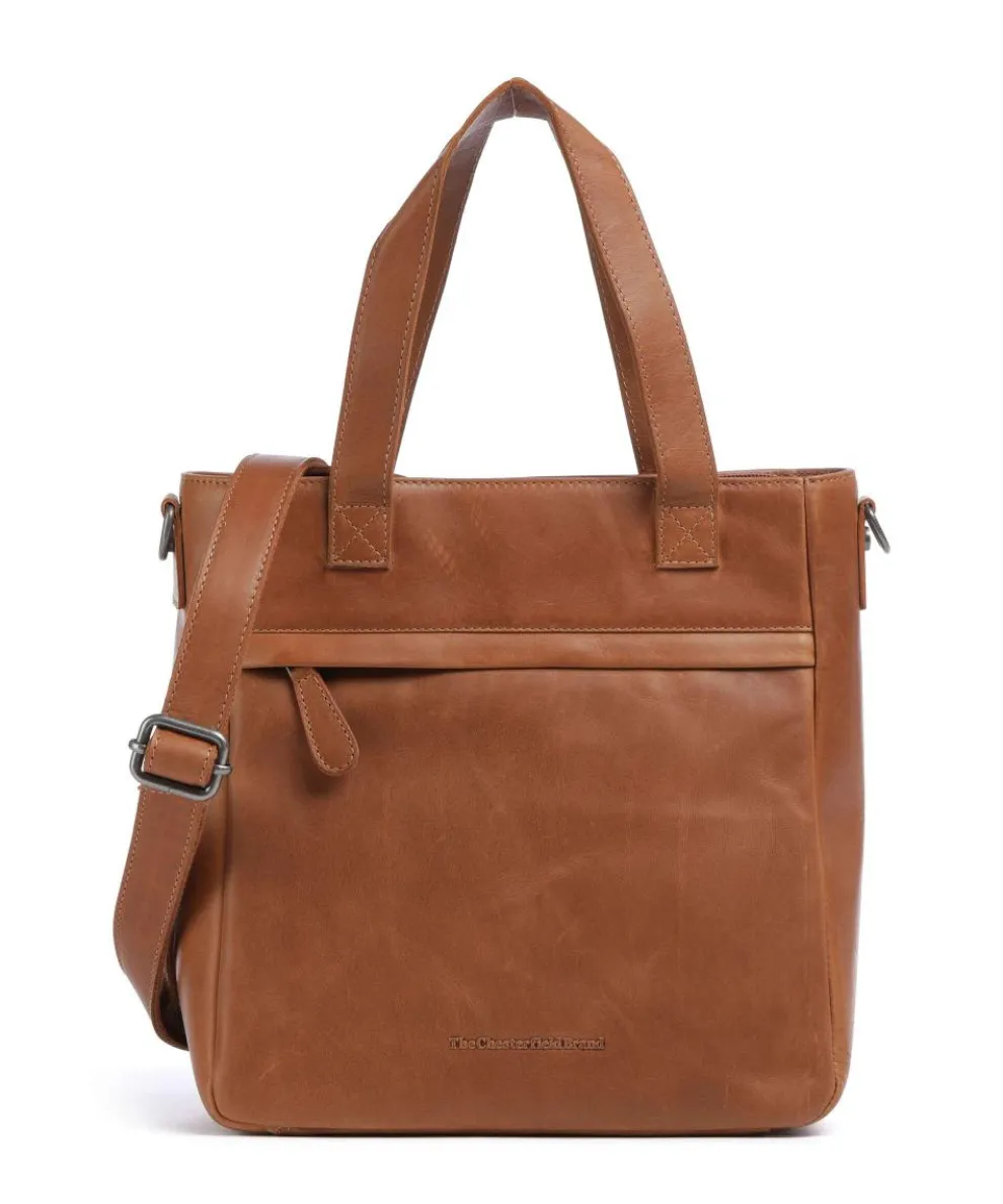 Cow Wax Pull Up Lingfield Handbag pull-up cow leather cognac