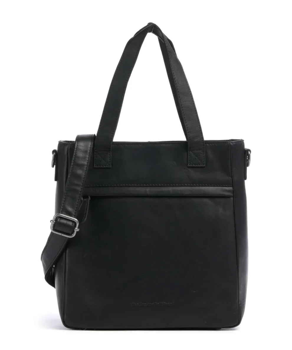 Cow Wax Pull Up Lingfield Handbag pull-up cow leather black