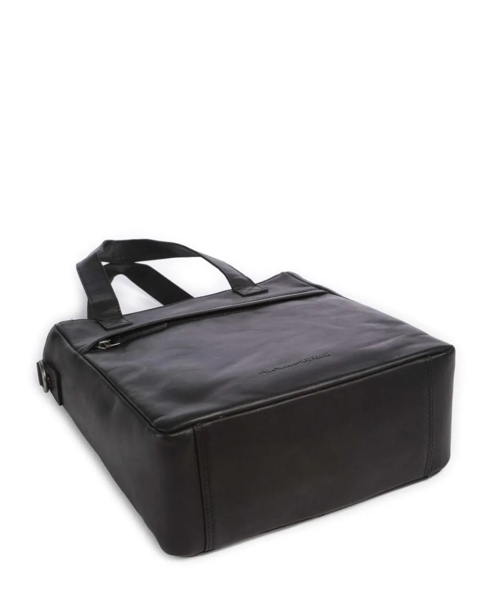 Cow Wax Pull Up Lingfield Handbag pull-up cow leather black