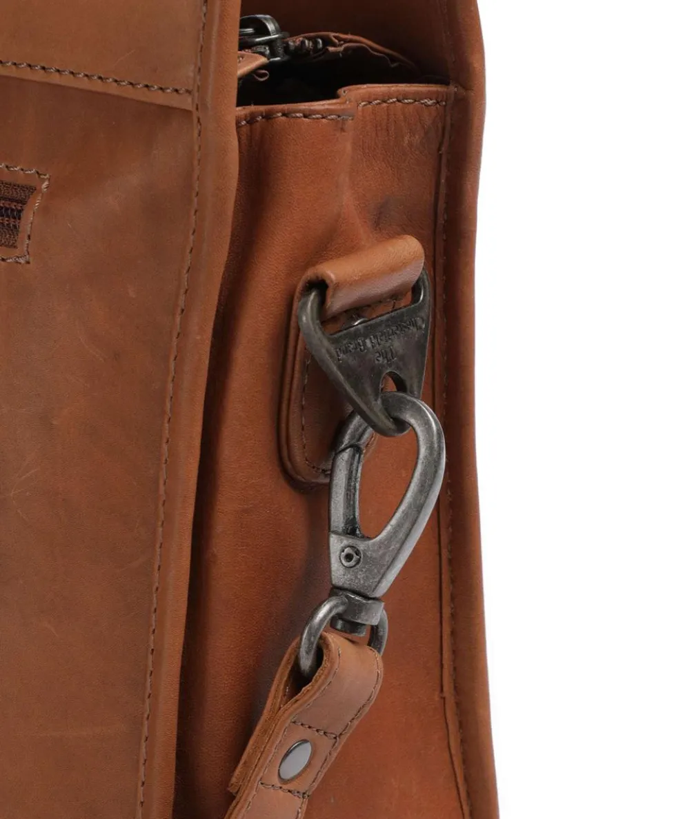 Cow Wax Pull Up Manly Tote bag 15″ cow leather cognac