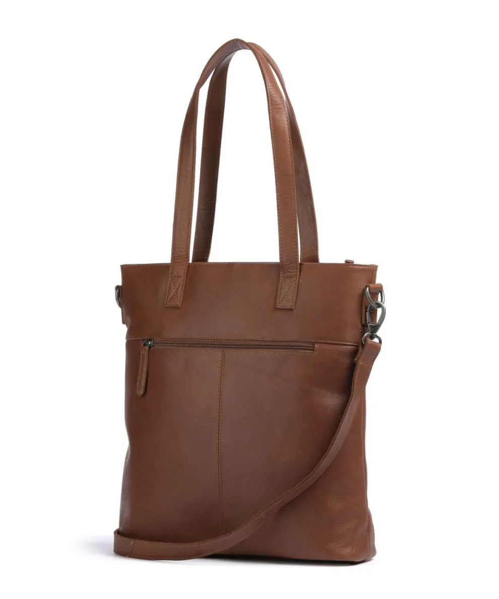 Cow Wax Pull Up Nunavik Tote bag 15″ cow leather cognac