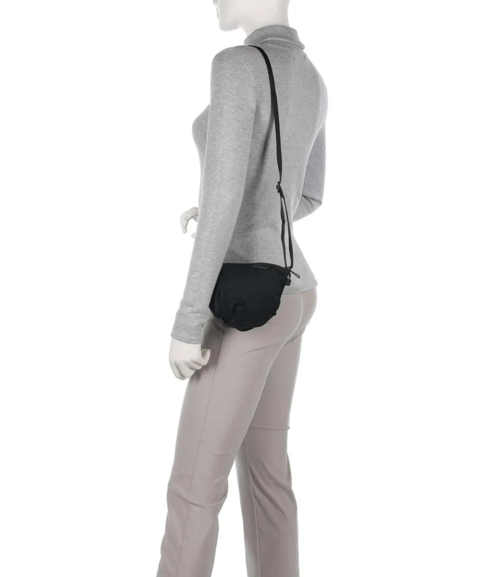 Creased Stone Orba Crossbody bag polyester, nylon black