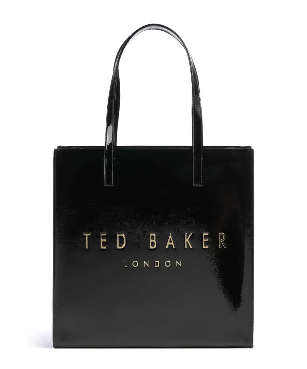 Crinkon Tote bag imitation leather black
