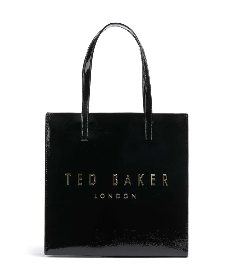 Crinkon Tote bag imitation leather black