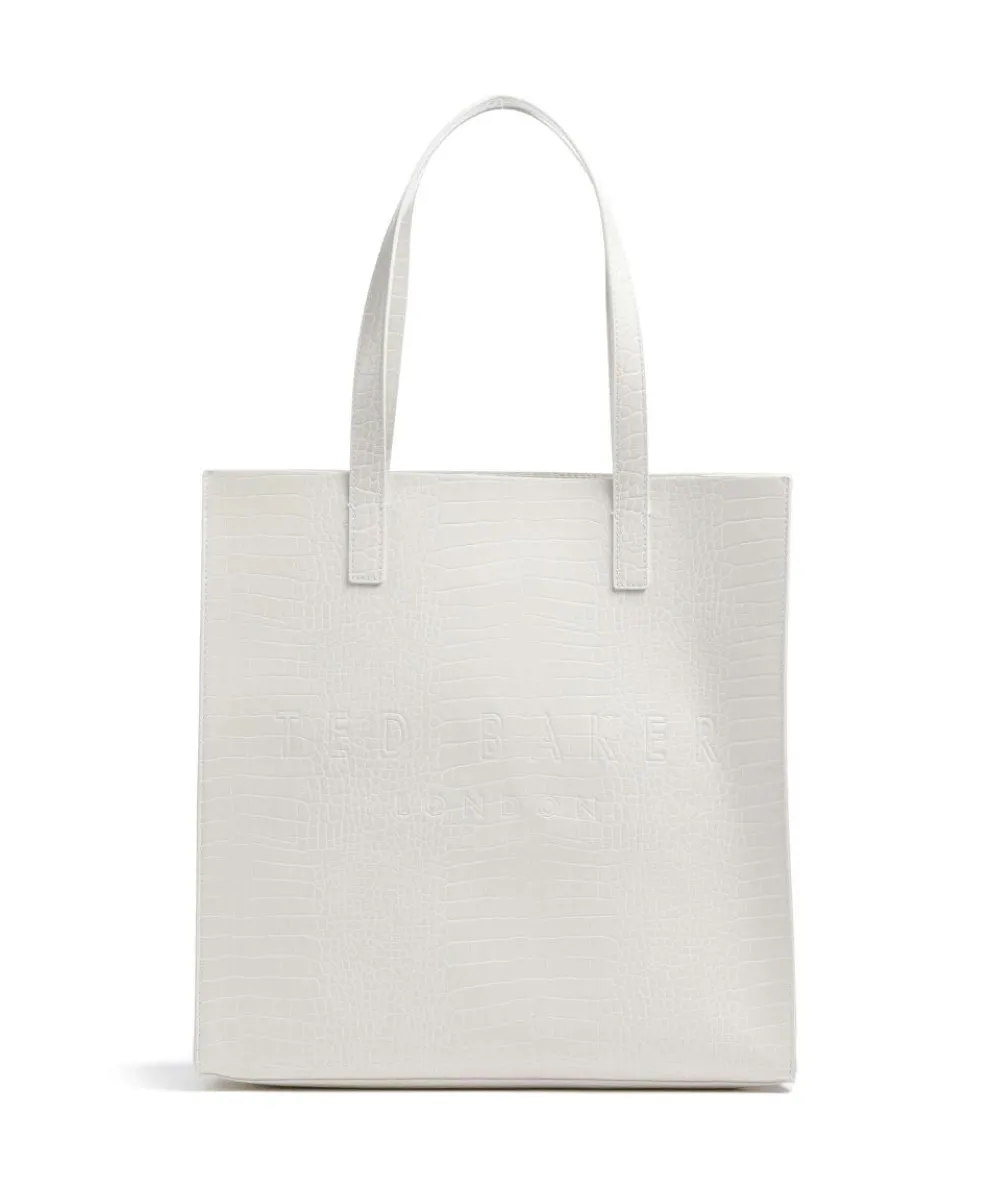 Croccon Tote bag imitation leather ivory