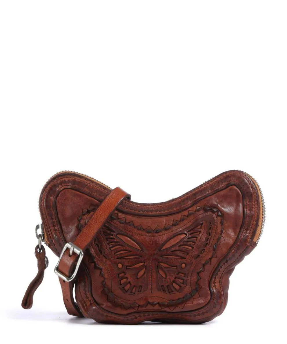 Crossbody bag cow leather cognac