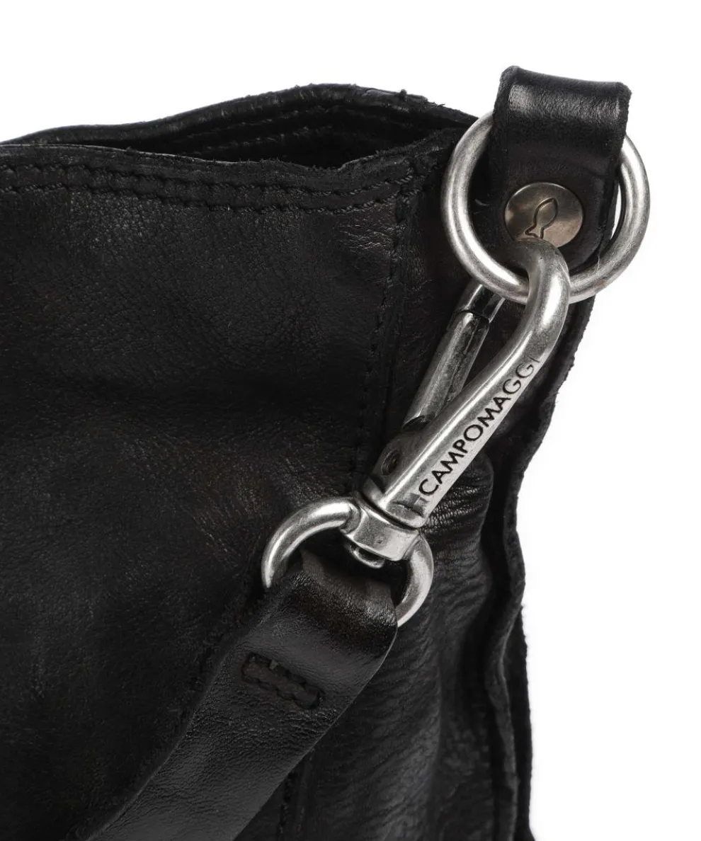 Crossbody bag cow leather black