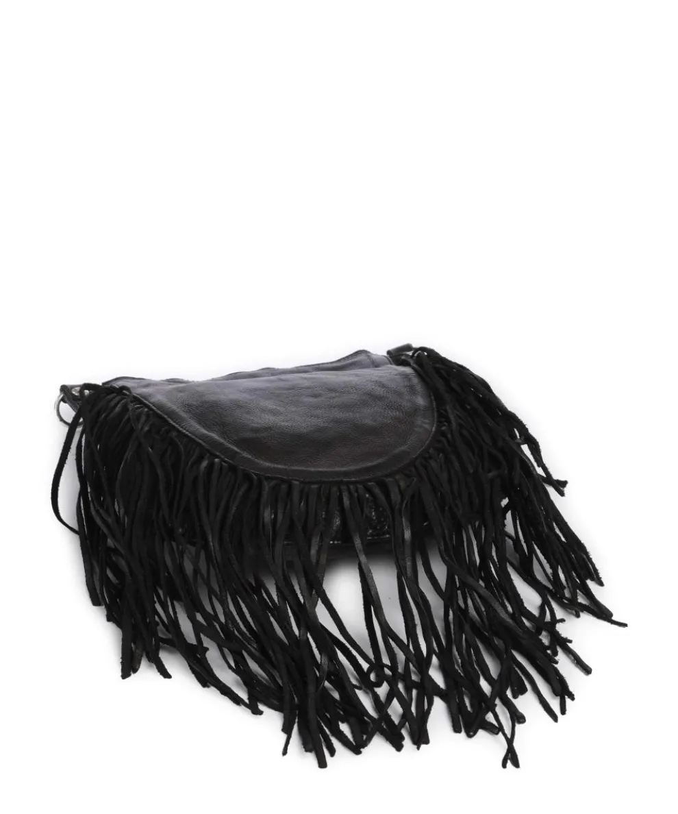 Crossbody bag cow leather black