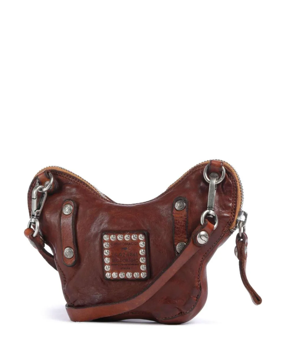 Crossbody bag cow leather cognac