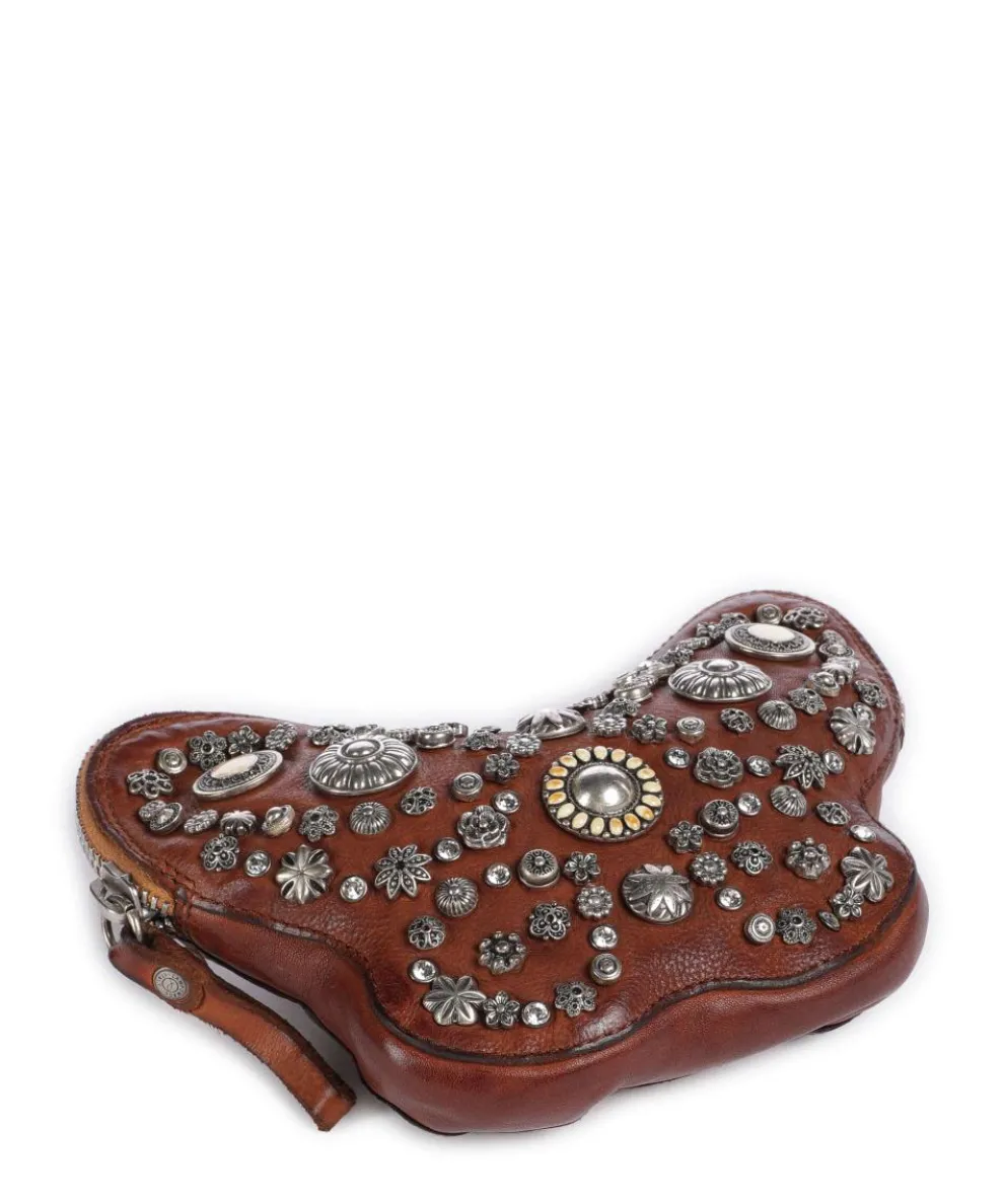 Crossbody bag cow leather cognac