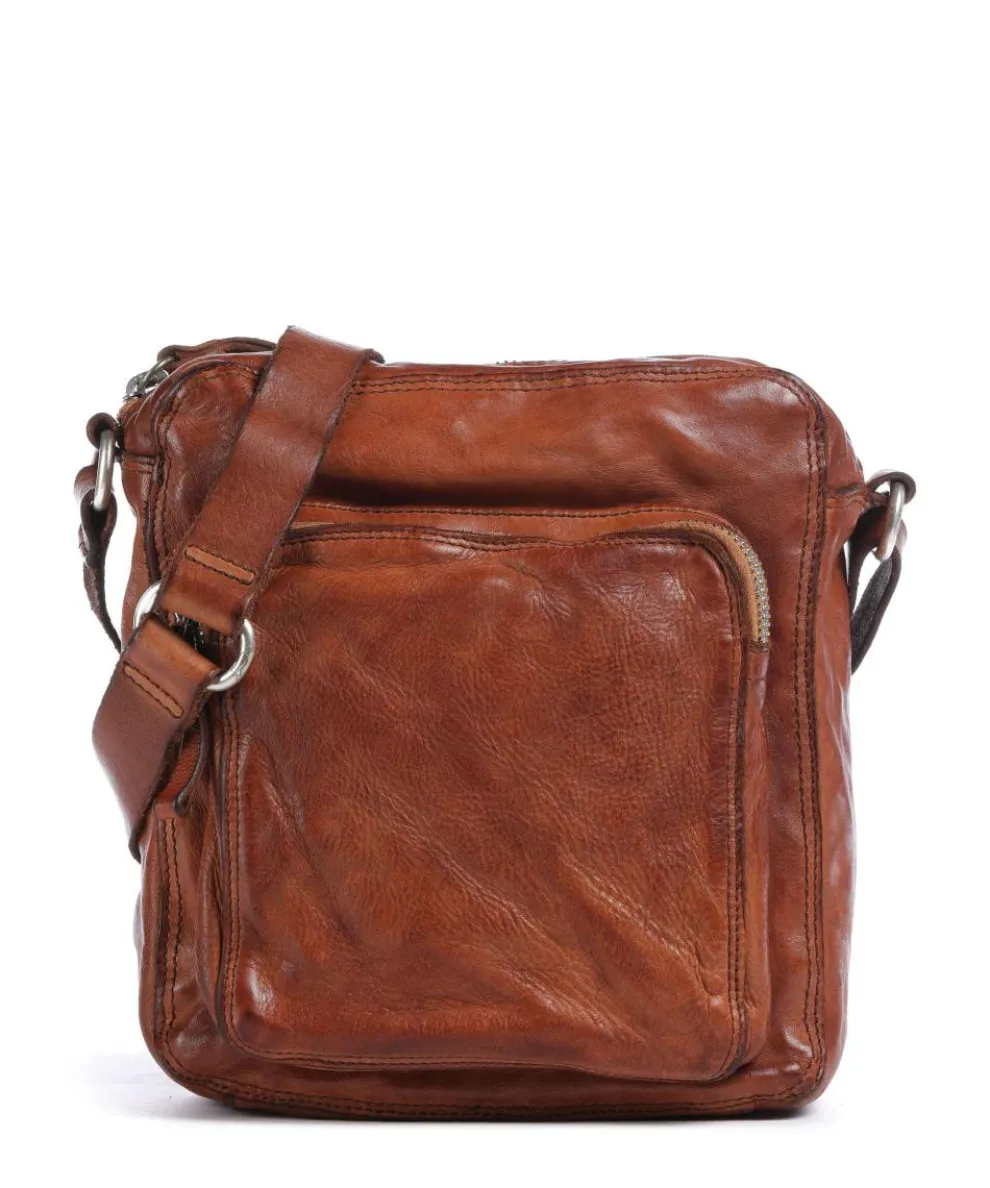 Crossbody bag cow leather cognac