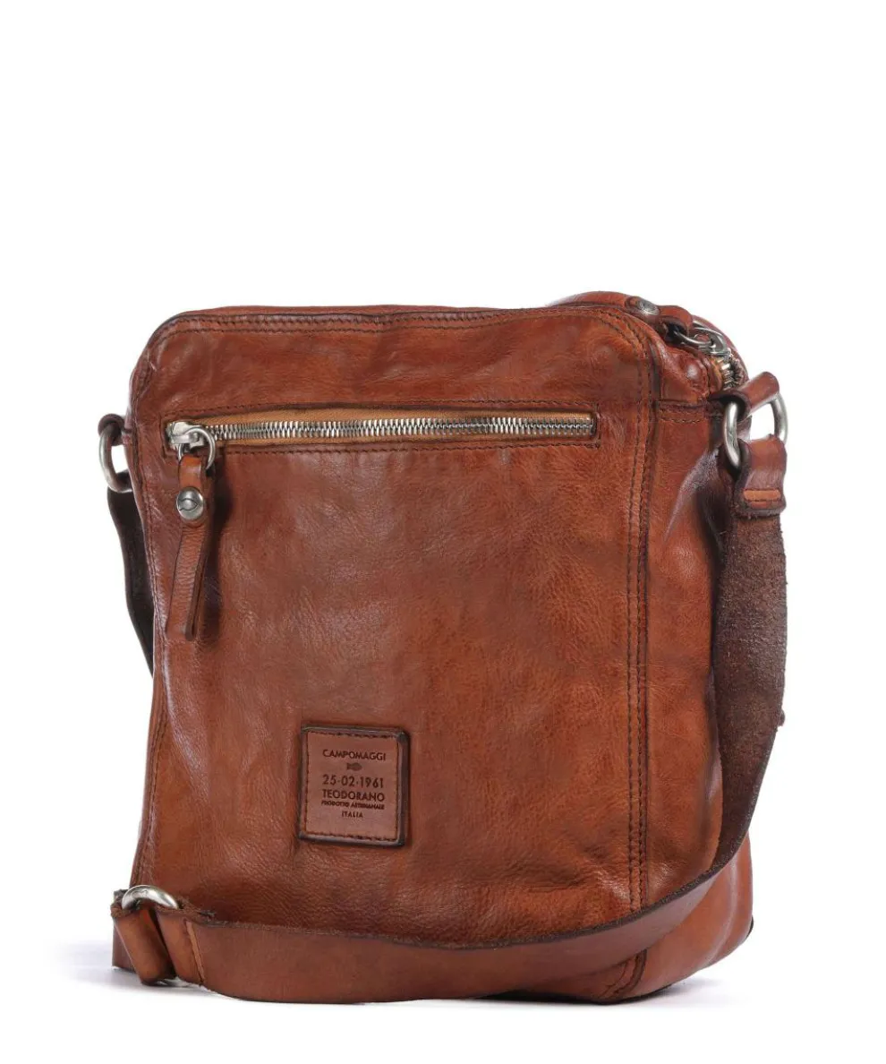 Crossbody bag cow leather cognac